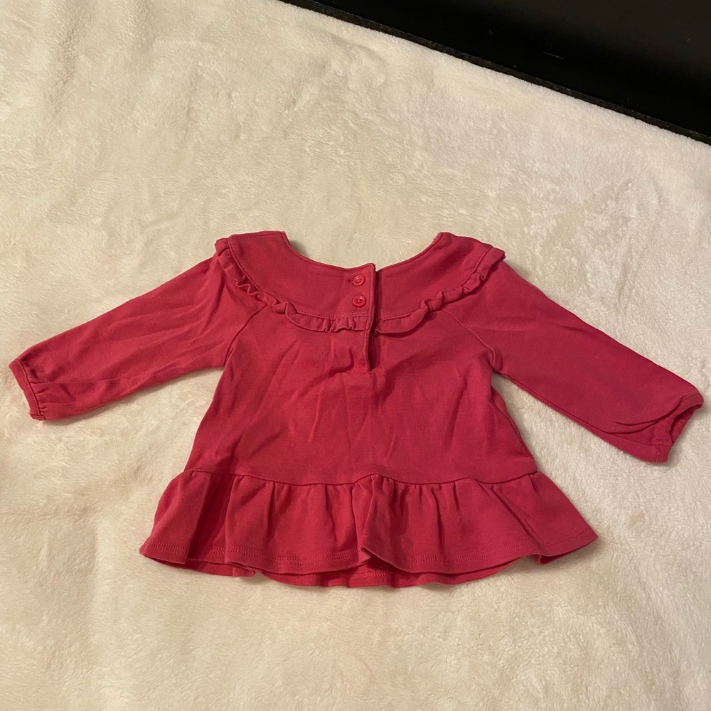 NWOT Gymboree Baby Girl Long Sleeve Shirt size 3-6M - Picture 4 of 5